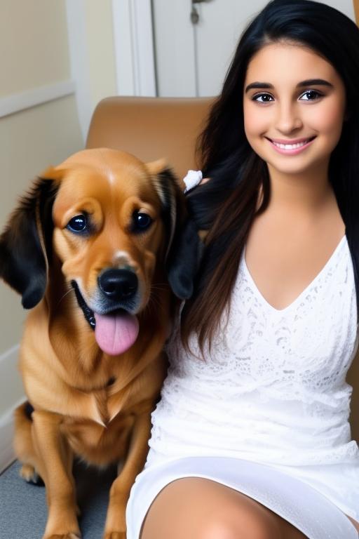 Dog fucks girl
